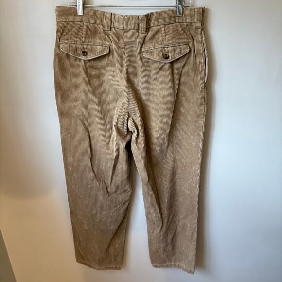 Vintage 1990s Wide Wale Tan Corduroy Pants - Picture 3 of 7